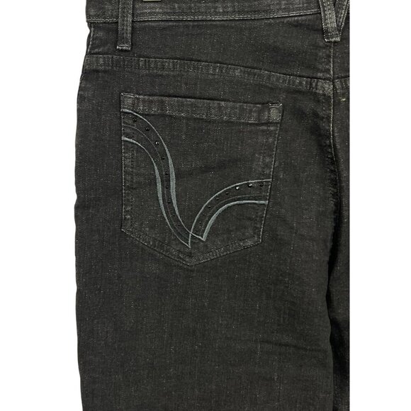 Gloria Vanderbilt Womens Perfect Fit Bootcut Jeans 10 Short Black Rinse NWT New - Picture 5 of 11